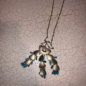 Turquoise and gold necklace